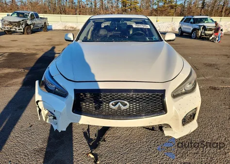 2014 Infiniti Q50 Premium from USA, damaged, VIN JN1BV7AR1EM704663